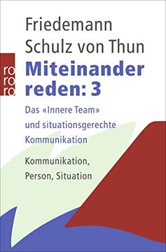 portada Miteinander Reden, Band 3: Das "Innere Team" und Situationsgerechte Kommunikation (in German)
