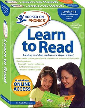 portada Hooked on Phonics Learn to Read - Levels 5&6 Complete: Transitional Readers (First Grade | Ages 6-7) (Learn to Read Complete Sets)