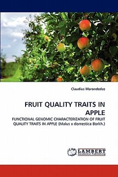 portada fruit quality traits in apple (en Inglés)