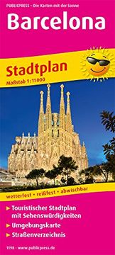 portada Barcelona: Touristischer Stadtplan mit Sehenswürdigkeiten und Straßenverzeichnis. 11. 000 (Stadtplan / sp) (in German)