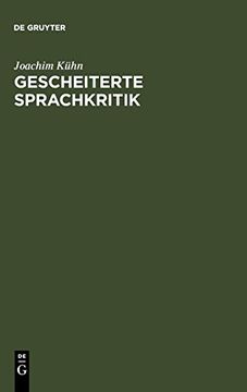 portada Gescheiterte Sprachkritik (en Alemán)