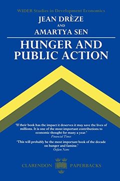 portada Hunger and Public Action (Wider Studies in Development Economics) (en Inglés)