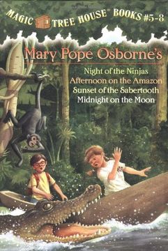 portada The Magic Tree House Books 05-08: Night of the Ninjas (en Inglés)