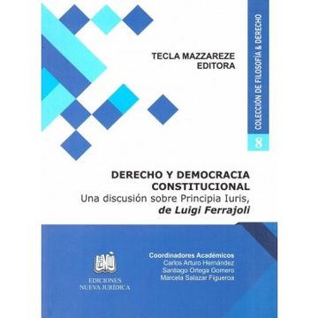 portada COLECCIÓN DE FILOSOFIA Y DERECHO: 8 DERECHO Y DEMOCRACIA CONSTITUCIONAL # 8 (in Spanish)