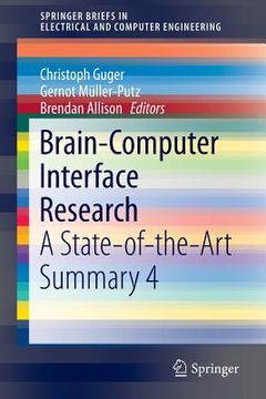 portada Brain-Computer Interface Research: A State-Of-The-Art Summary 4 (en Inglés)