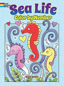 portada Sea Life Color by Number (en Inglés)