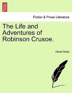 portada the life and adventures of robinson crusoe. (en Inglés)