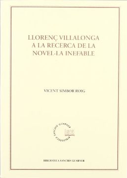 portada Llorenç Villalonga a la recerca de la novel·la inefable (Biblioteca Sanchis Guarner)