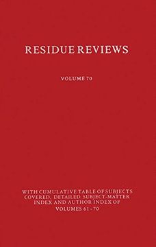 portada Residues of Pesticides and Other Contaminants in the Total Environment (Reviews of Environmental Contamination and Toxicology)