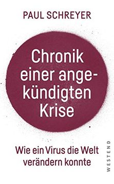 portada Chronik Einer Angekündigten Krise: Wie ein Virus die Welt Verändern Konnte (en Alemán)