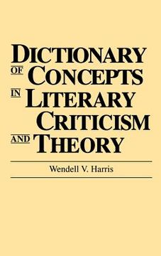 portada dictionary of concepts in literary criticism and theory