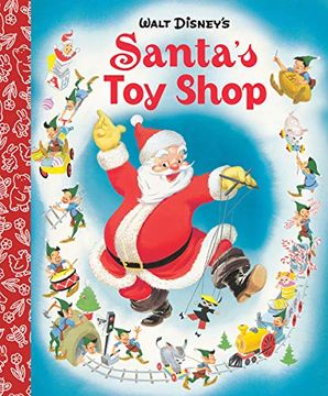 portada Santa'S toy Shop Little Golden Board Book (Disney Classic) (en Inglés)