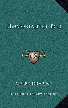 portada l'immortalite (1861)