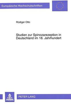 portada Studien zur Spinozarezeption in Deutschland im 18. Jahrhundert. (en Alemán)