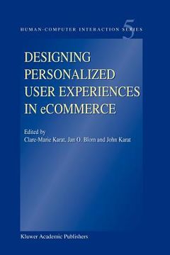 portada designing personalized user experiences in ecommerce (en Inglés)