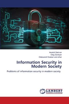 portada Information Security in Modern Society (in English)