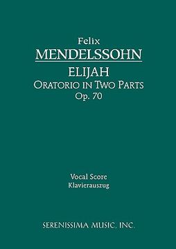 portada elijah, op. 70 - vocal score (en Inglés)
