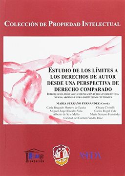 portada Estudio de los Límites a los Derechos de Autor Desde una Perspectiva de Derecho Comparado (in Spanish)