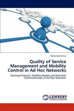 portada quality of service management and mobility control in ad hoc networks (en Inglés)