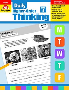 portada Daily Higher-Order Thinking, Grade 4 (en Inglés)