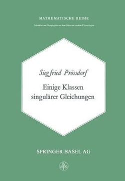 portada Einige Klassen Singulärer Gleichungen (in German)