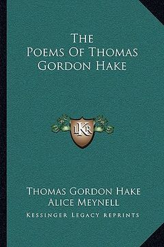 portada the poems of thomas gordon hake (en Inglés)