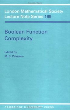portada Boolean Function Complexity Paperback (London Mathematical Society Lecture Note Series) (en Inglés)