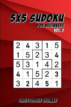 portada 5x5 Sudoku: For Beginners Vol.1: 200 Easy Sudoku Puzzles for Teens & Adults (en Inglés)