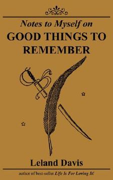 portada notes to myself on good things to remember (en Inglés)