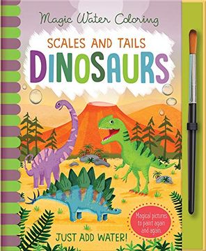 portada Scales and Tails - Dinosaurs (Magic Water Colouring) (in English)