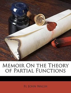 portada memoir on the theory of partial functions (en Inglés)