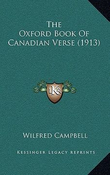 portada the oxford book of canadian verse (1913) (en Inglés)