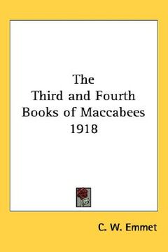 portada the third and fourth books of maccabees 1918 (en Inglés)