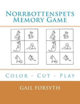 portada Norrbottenspets Memory Game: Color - Cut - Play (in English)