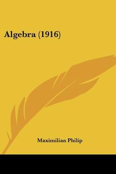portada algebra (1916) (en Inglés)