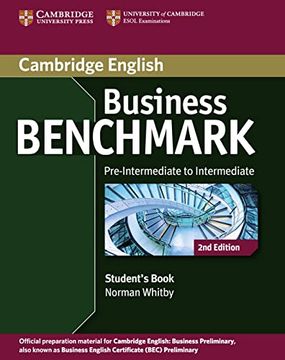 portada Business Benchmark 2nd Edition. Student's Book bec Pre-Intermediate/Intermediate b1 (in English)