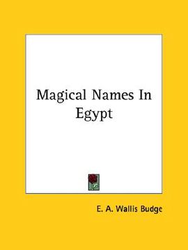 portada magical names in egypt (en Inglés)