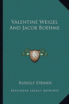 portada valentine weigel and jacob boehme (en Inglés)