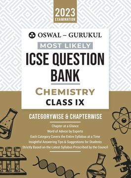 portada Oswal - Gurukul Chemistry Most Likely Question Bank: ICSE Class 9 For 2023 Exam (en Inglés)