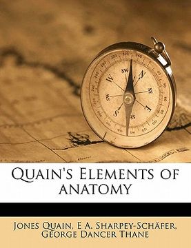 portada quain's elements of anatomy (en Inglés)