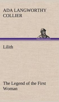 portada lilith the legend of the first woman (en Inglés)
