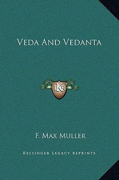 portada veda and vedanta (en Inglés)