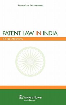 portada patent law in india (en Inglés)