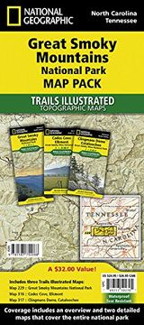 portada Great Smoky Mountains National Park Map Pack: Topographic Trail Maps (National Geographic Trails Illustrated Topographic Maps)