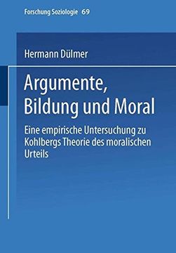 portada Argumente, Bildung und Moral (Forschung Soziologie)