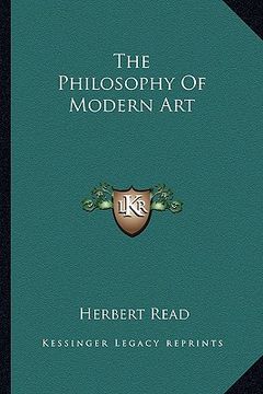 portada the philosophy of modern art (en Inglés)