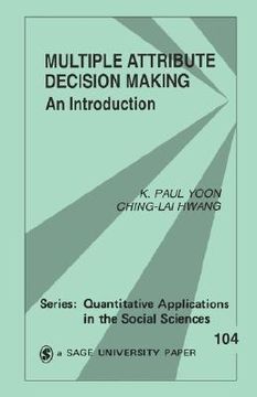 portada multiple attribute decision making: an introduction (en Inglés)