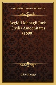 portada Aegidii Menagii Juris Civilis Amoenitates (1680) (in Latin)