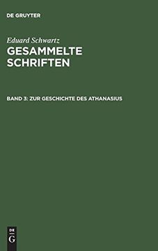 portada Gesammelte Schriften, Band 3, zur Geschichte des Athanasius (in German)