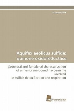 portada aquifex aeolicus sulfide (en Inglés)